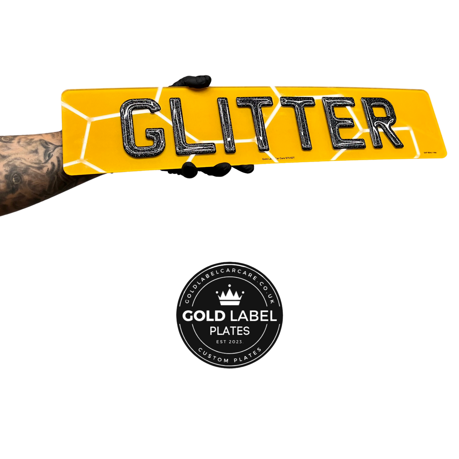 Glitter Show Number Plates. Barnsley South Yorkshire