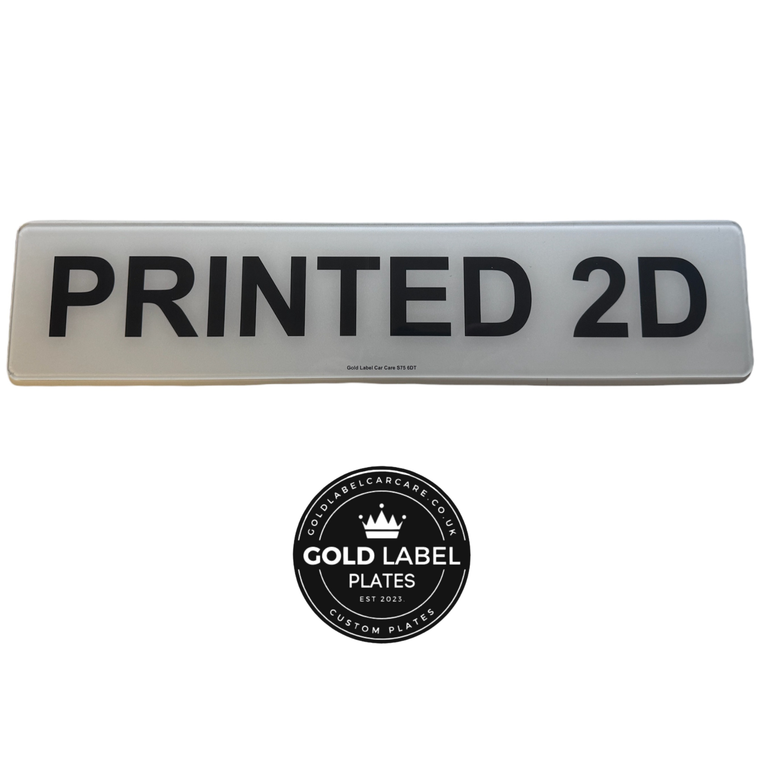 PRINTED – Gold Label Number Plates