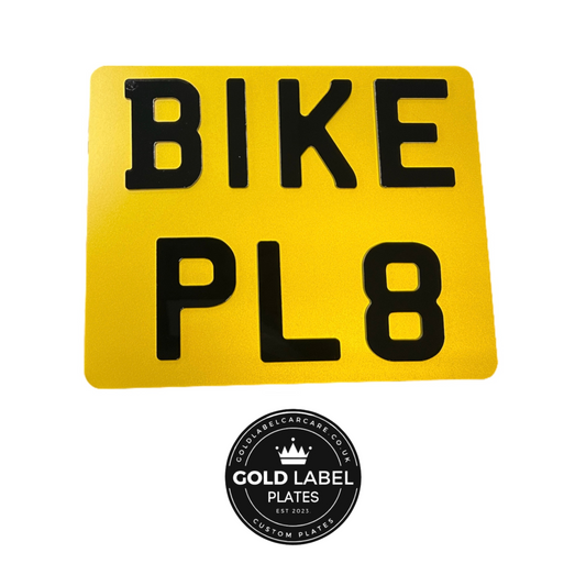 4D Motorbike Plate 9 x 7. Barnsley South Yorkshire