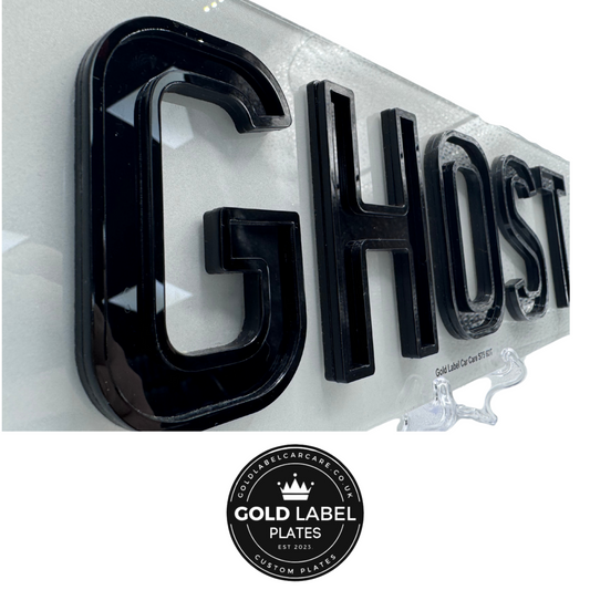 Ghost Style Number plates.  Barnsley South Yorkshire