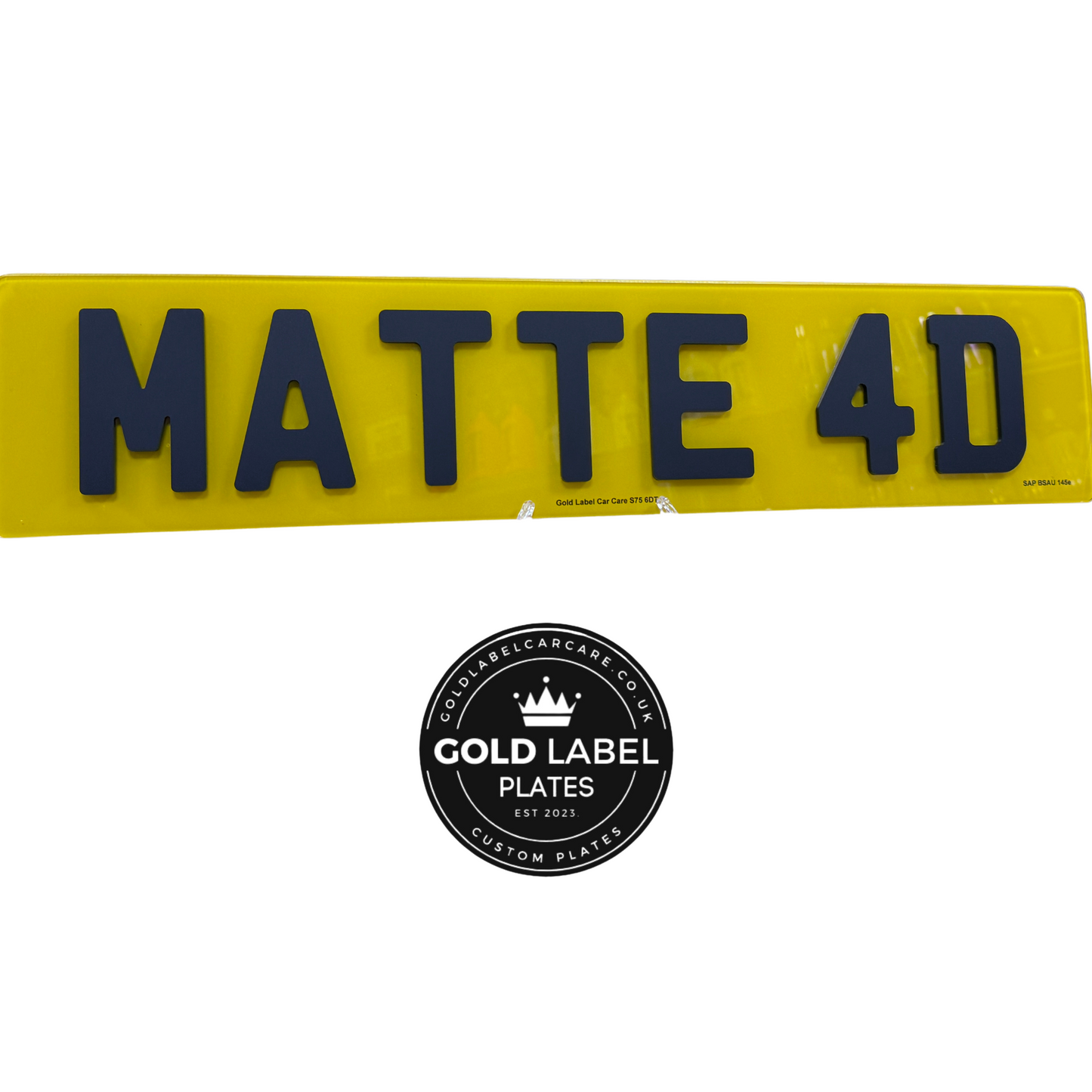 4D Matte 3MM Number Plates. Barnsley South Yorkshire
