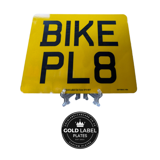 Printed Motorbike Plate (9x7)  Barnsley South Yorkshire